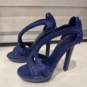 Alexander McQueen Royal blue heels size 36. Beautiful condition.
